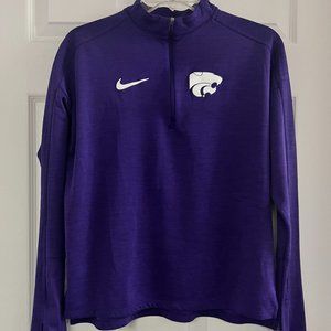 EUC Nike Dri-Fit Women's K-State Purple Quarter-zip pullover Sz MED